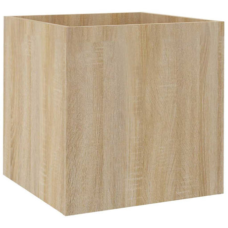 Vidaxl plantenbak 40x40x40 cm bewerkt hout sonoma eiken
