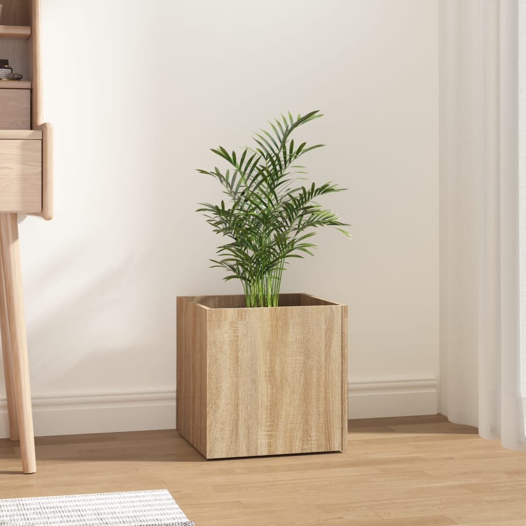 Vidaxl Planter Big 40x40x40 cm Zpracované dřevo Sonoma Oak