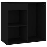 Vidaxl cosmeticakast 80x40x75 cm bewerkt hout zwart