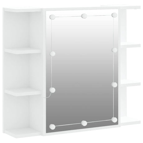 Vidaxl spiegelkast met led-verlichting 70x16,5x60 cm wit