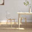 Vidaxl eetkamerstoelen 2 st pet transparant