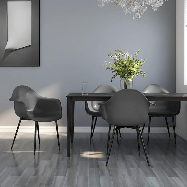 Vidaxl eetkamerstoelen 4 st pp grijs