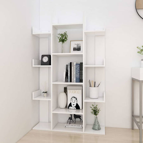 Vidaxl boekenkast 86x25,5x140 cm bewerkt hout wit