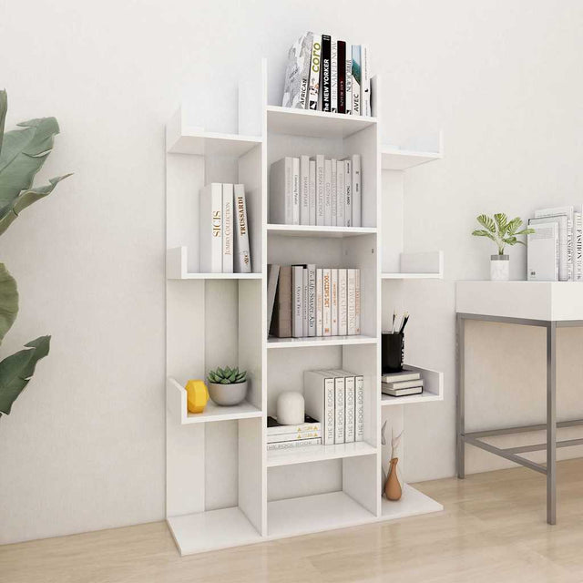 Vidaxl boekenkast 86x25,5x140 cm bewerkt hout wit