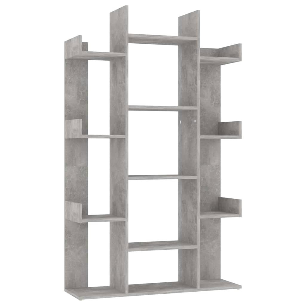 Vidaxl boekenkast 86x25,5x140 cm bewerkt hout betongrijs