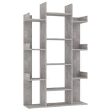 Vidaxl boekenkast 86x25,5x140 cm bewerkt hout betongrijs