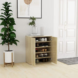 Vidaxl Shoe cabinet 60x35x70 cm Properted Wood Sonoma Oak colored