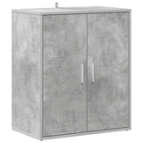 Vidaxl schoenenkast 60x35x70 cm bewerkt hout betongrijs