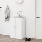 Vidaxl Cabinet da scarpe 60x35x92 cm Bianco in legno elaborato