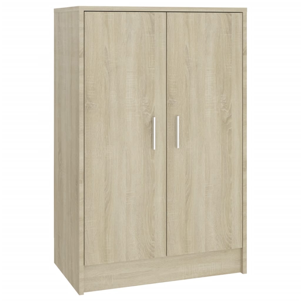 Armoire à chaussures vidaxl 60x35x92 cm en bois de bois de chêne sonoma coloré