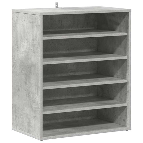 Vidaxl schoenenkast 60x35x70 cm bewerkt hout betongrijs