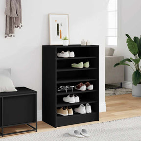 Vidaxl schoenenkast 60x35x92 cm bewerkt hout zwart