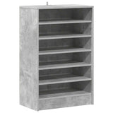 Vidaxl schoenenkast 60x35x92 cm bewerkt hout betongrijs