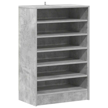 Vidaxl schoenenkast 60x35x92 cm bewerkt hout betongrijs