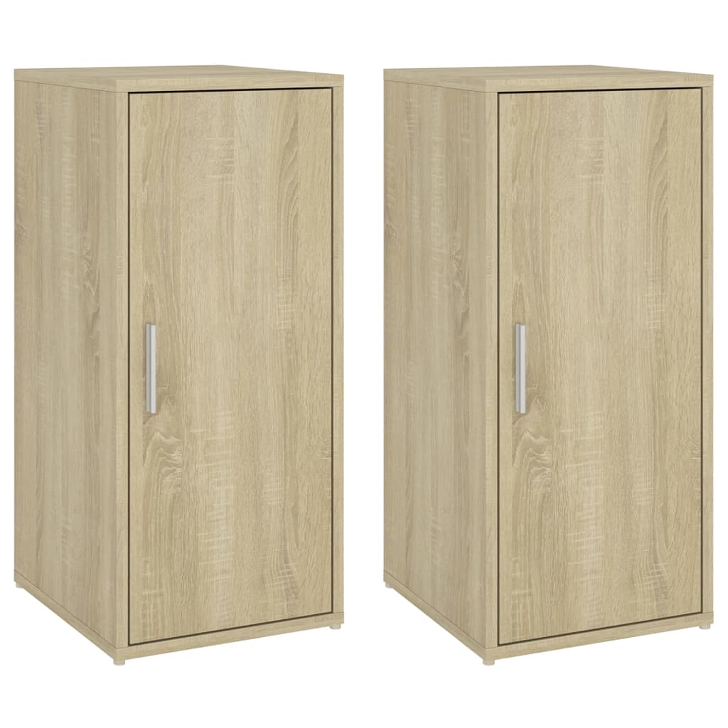 VidaXL shoe cabinets 2 pcs 32x35x70 cm chipboard Sonoma oak colored