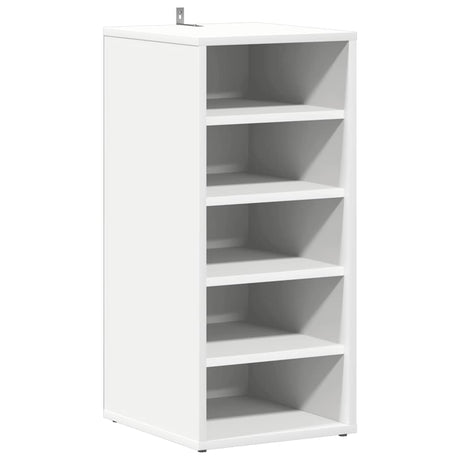 Vidaxl schoenenkast 31,5x35x70 cm bewerkt hout wit