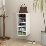 VidaXL Shoe cabinet 31.5x35x70 cm Processed Wood White