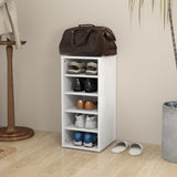 VidaXL Shoe cabinet 31.5x35x70 cm Processed Wood White