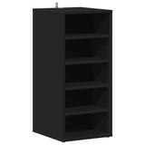 Vidaxl schoenenkast 31,5x35x70 cm spaanplaat zwart