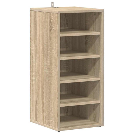 Vidaxl schoenenkast 31,5x35x70 cm bewerkt hout sonoma eikenkleurig
