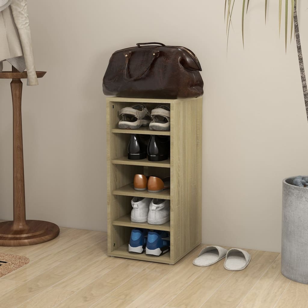 Vidaxl Shoe cabinet 31.5x35x70 cm Properted Wood Sonoma Oak colored