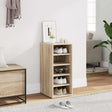 Vidaxl schoenenkast 31,5x35x70 cm bewerkt hout sonoma eikenkleurig