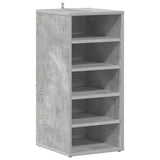 Vidaxl schoenenkast 31,5x35x70 cm bewerkt hout betongrijs