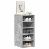 Vidaxl schoenenkast 31,5x35x70 cm bewerkt hout betongrijs