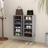 VidaXL shoe cabinets 2 pcs 31.5x35x70 cm processed wood concrete price