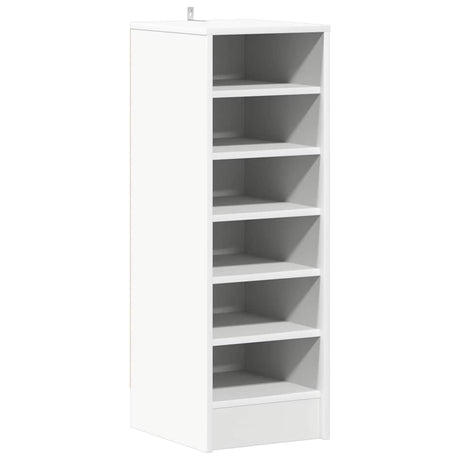 Vidaxl schoenenkast 31,5x35x90 cm bewerkt hout wit