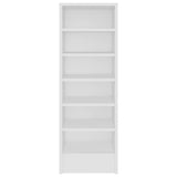 VidaXL Shoe cabinet 31.5x35x90 cm Processed Wood White