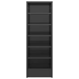 VidaXL shoe cabinet 31.5x35x90 cm Processed wood High gloss gray