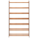 Vidaxl schoenenrek 65x24x117 cm bewerkt hout bruin