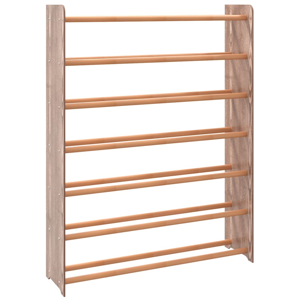 VidaXL shoe rack 90x24x117 cm processed wood brown