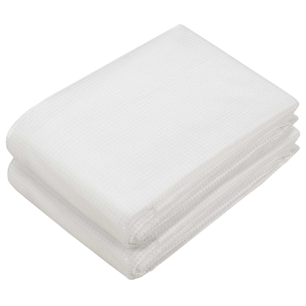 Vidaxl dekzeilen 2 st leno 260 g m² 4x10 m wit