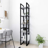 Vidaxl boekenkast met 5 schappen 40x30x175 cm bewerkt hout betongrijs