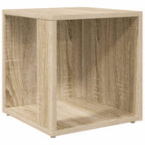 Vidaxl bijzettafel 33x33x34,5 cm bewerkt hout sonoma eikenkleurig