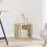Vidaxl bijzettafel 33x33x34,5 cm bewerkt hout sonoma eikenkleurig