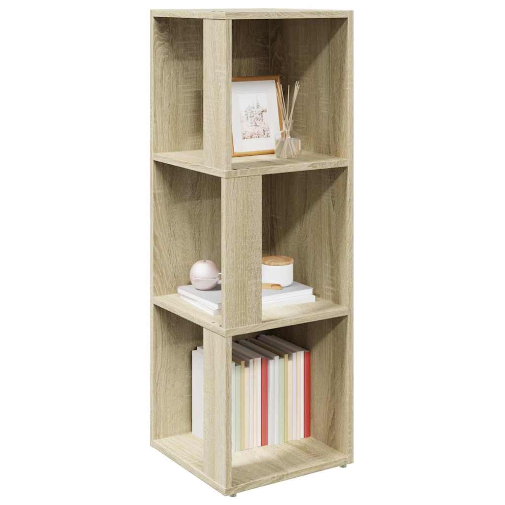 Vidaxl hoekkast 33x33x100 cm bewerkt hout sonoma eikenkleurig