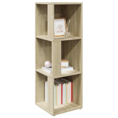 Vidaxl hoekkast 33x33x100 cm bewerkt hout sonoma eikenkleurig