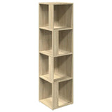 Vidaxl hoekkast 33x33x132 cm bewerkt hout sonoma eikenkleurig