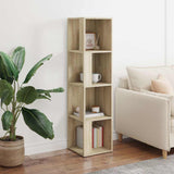Vidaxl hoekkast 33x33x132 cm bewerkt hout sonoma eikenkleurig