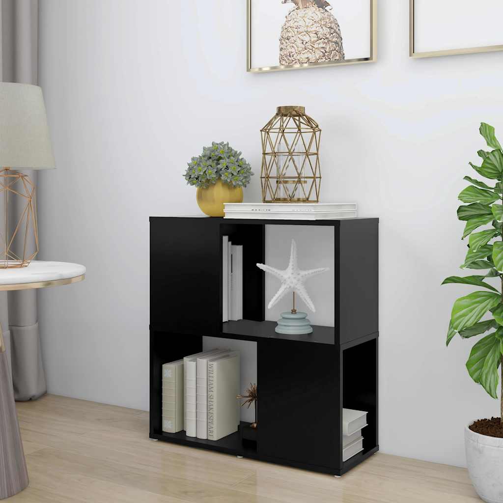 Vidaxl boekenkast 60x24x63 cm bewerkt hout zwart