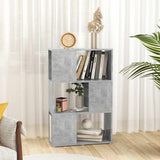 Vidaxl boekenkast kamerscherm 60x24x94 cm bewerkt hout betongrijs