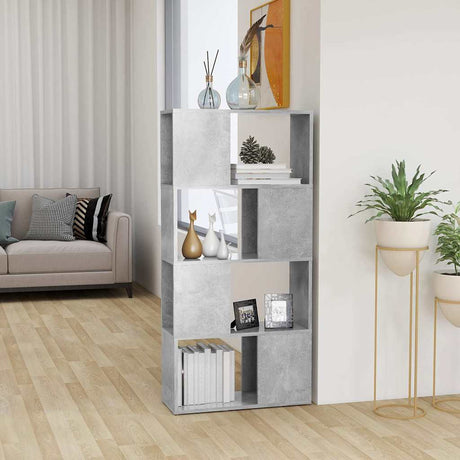 Vidaxl boekenkast kamerscherm 60x24x124,5 cm betongrijs