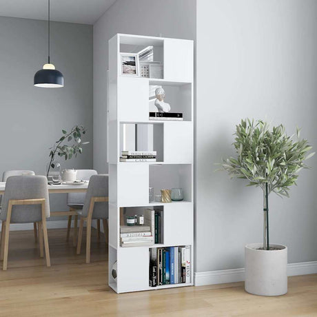 Vidaxl boekenkast kamerscherm 60x24x186 cm wit