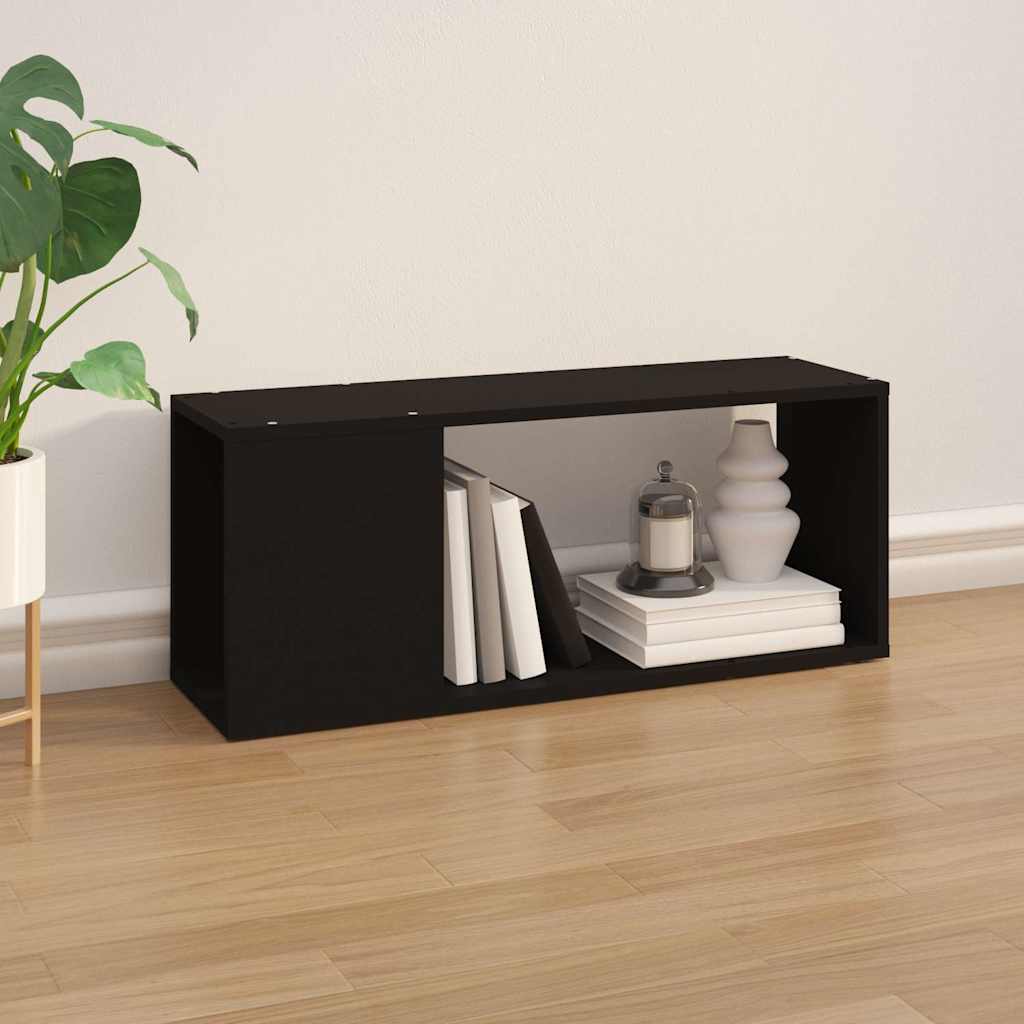 Vidaxl tv-meubel 80x24x32 cm bewerkt hout zwart