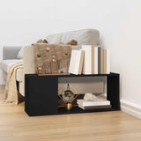 Vidaxl tv-meubel 80x24x32 cm bewerkt hout zwart