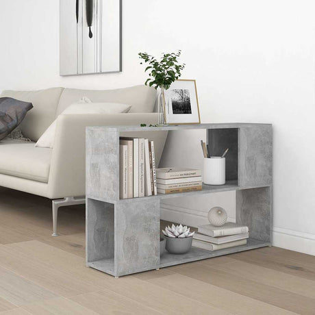 Vidaxl boekenkast 100x24x63 cm bewerkt hout betongrijs
