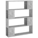 Vidaxl boekenkast kamerscherm 100x24x124 cm betongrijs